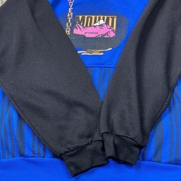 Vintage McGregor Mount McGregor Adventurer Blue Striped Sweatshirt XXL - Picture 9 of 10